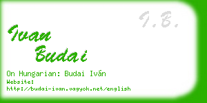 ivan budai business card